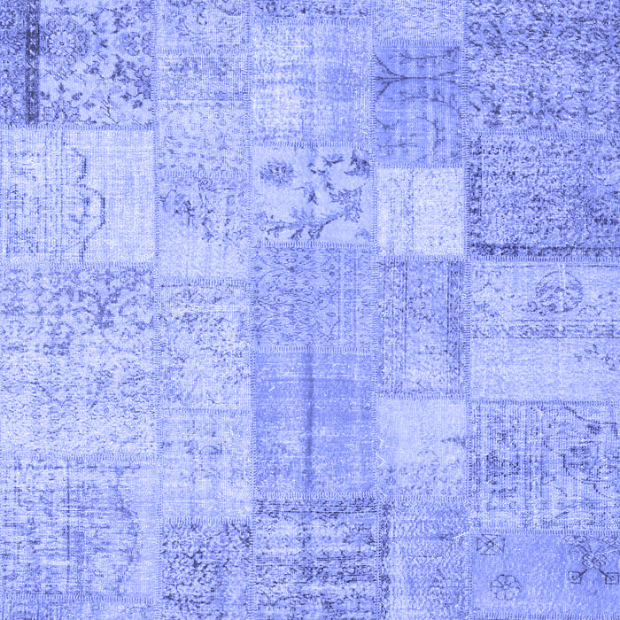 Patchwork Blue Transitional Rug, con1399blu