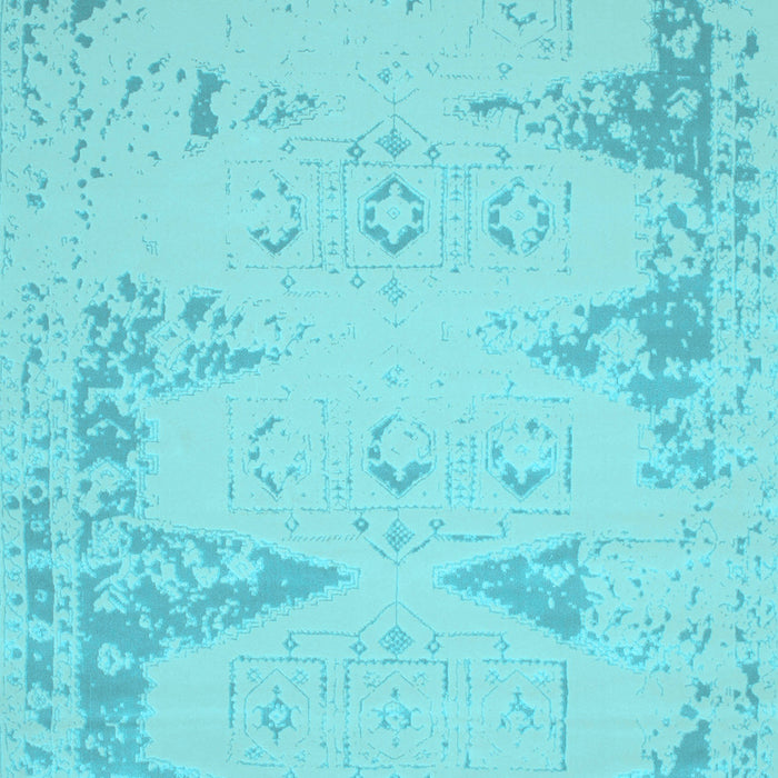 Abstract Light Blue Contemporary Rug, con139lblu
