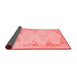 Abstract Red Contemporary Area Rugs