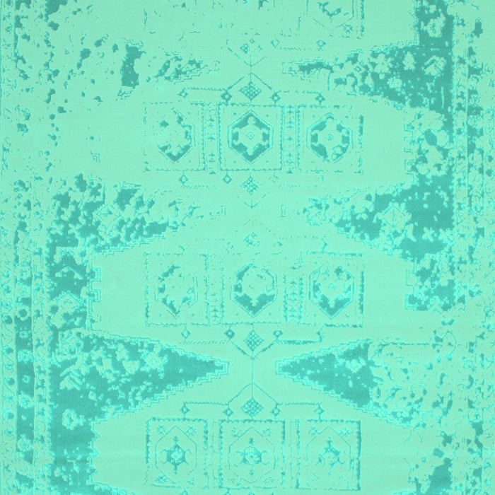 Abstract Turquoise Contemporary Rug, con139turq