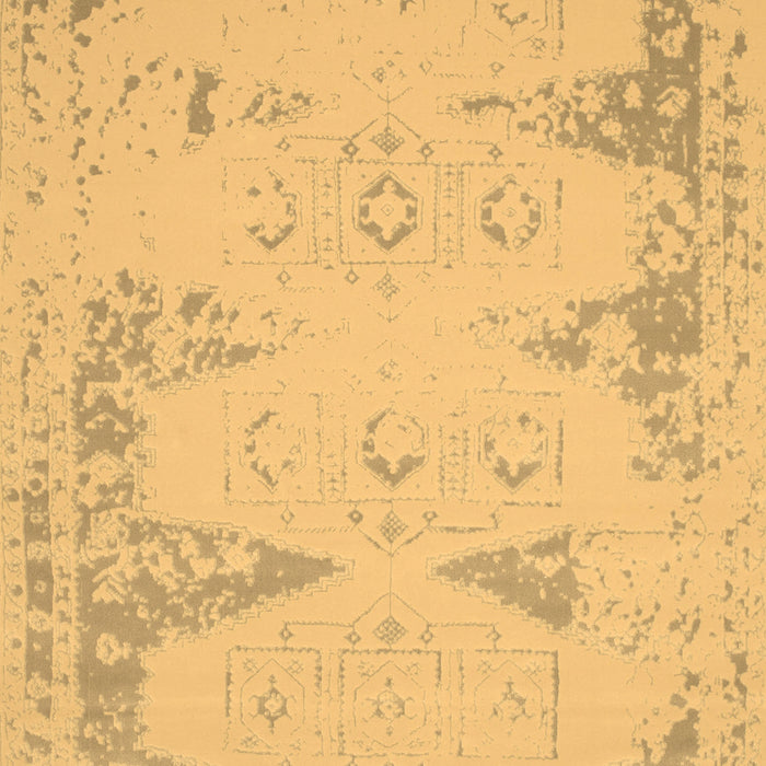 Machine Washable Abstract Brown Contemporary Rug, wshcon139brn