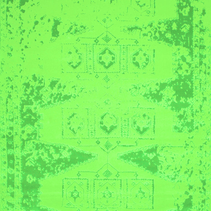 Abstract Green Contemporary Rug, con139grn