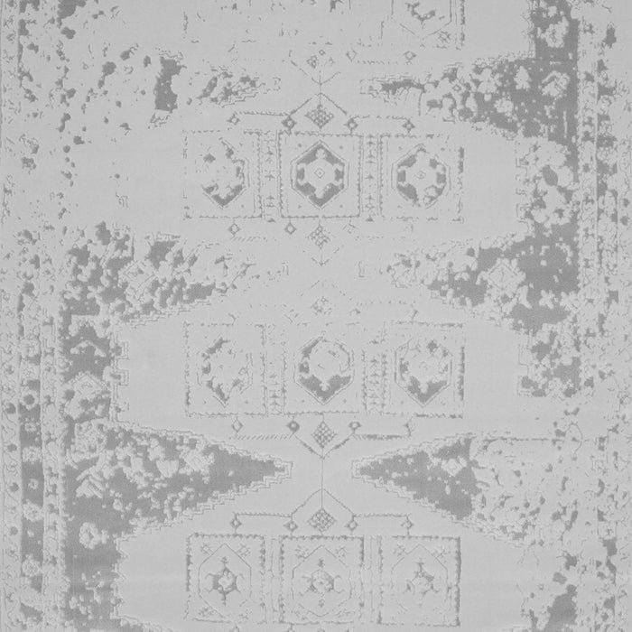 Abstract Gray Contemporary Rug, con139gry