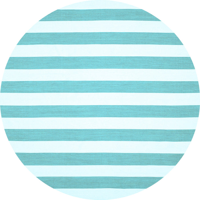 Round Solid Light Blue Modern Rug, con13lblu