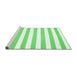 Sideview of Machine Washable Solid Emerald Green Modern Area Rugs, wshcon13emgrn