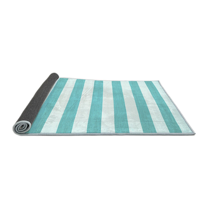 Sideview of Solid Light Blue Modern Rug, con13lblu
