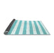 Sideview of Solid Light Blue Modern Rug, con13lblu