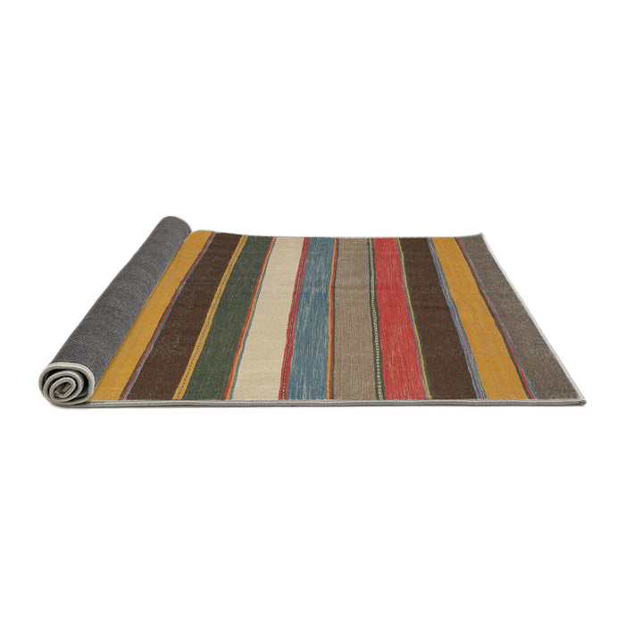 Thickness of Contemporary Chestnut Brown Modern Rug, con1400