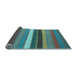 Sideview of Abstract Light Blue Contemporary Rug, con1400lblu