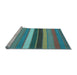 Sideview of Machine Washable Abstract Light Blue Contemporary Rug, wshcon1400lblu