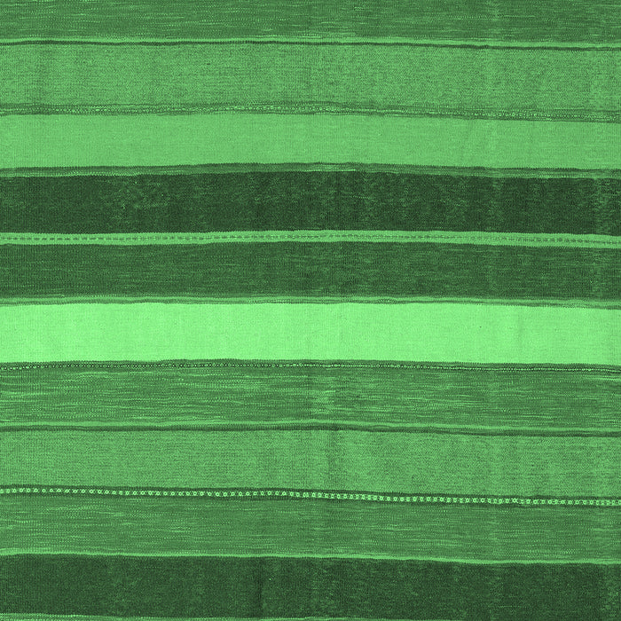 Machine Washable Abstract Emerald Green Contemporary Area Rugs, wshcon1400emgrn