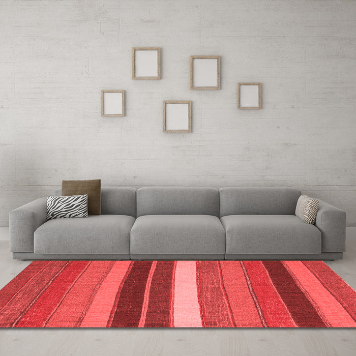 Contemporary Red Washable Rugs