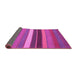 Sideview of Abstract Pink Contemporary Rug, con1400pnk