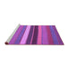 Sideview of Machine Washable Abstract Purple Contemporary Area Rugs, wshcon1400pur