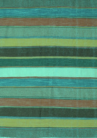 Abstract Turquoise Contemporary Rug, con1400turq