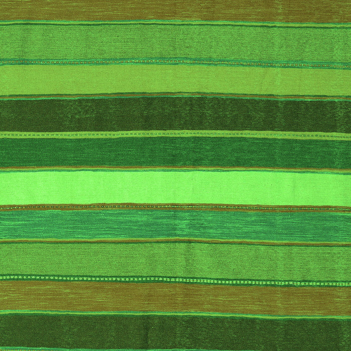 Serging Thickness of Machine Washable Abstract Green Contemporary Area Rugs, wshcon1400grn