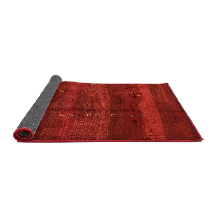 Thickness of Contemporary Red Modern Rug, con1401