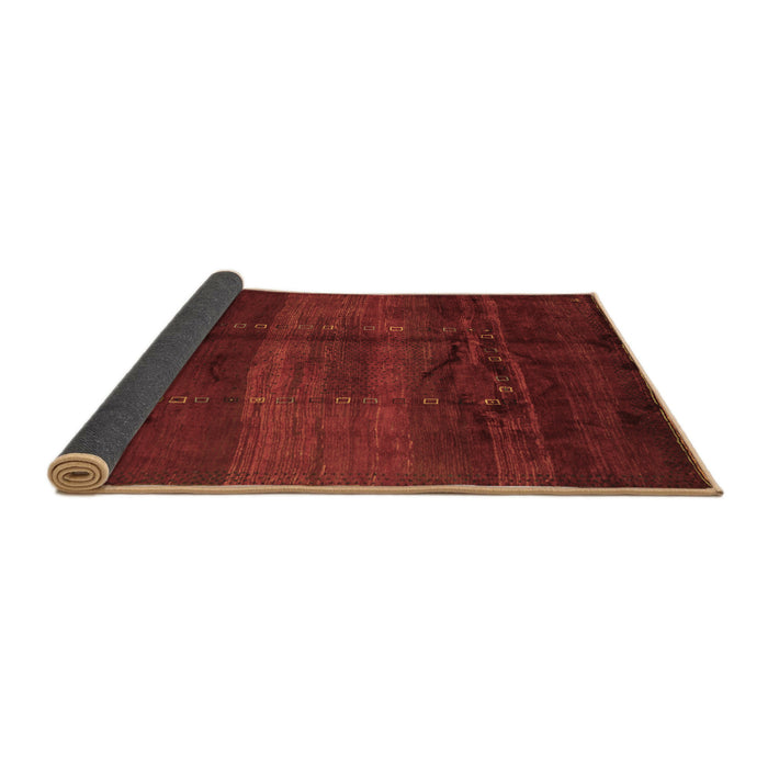 Sideview of Abstract Brown Contemporary Rug, con1401brn