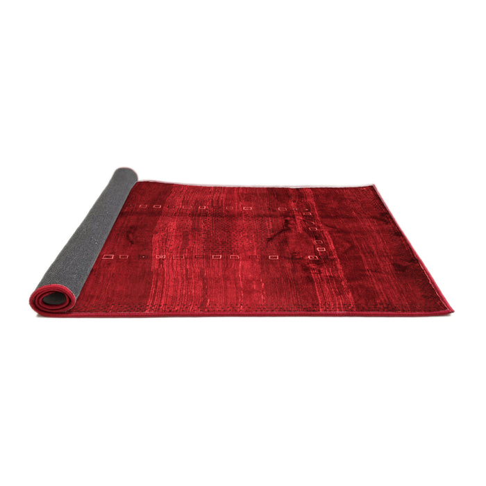 Abstract Red Contemporary Area Rugs