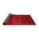 Abstract Red Contemporary Area Rugs