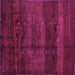 Square Abstract Purple Contemporary Rug, con1401pur