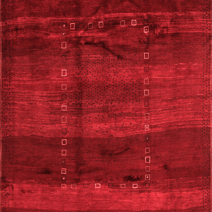 Machine Washable Abstract Red Contemporary Rug, wshcon1401red