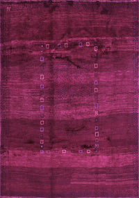 Abstract Purple Contemporary Rug, con1401pur