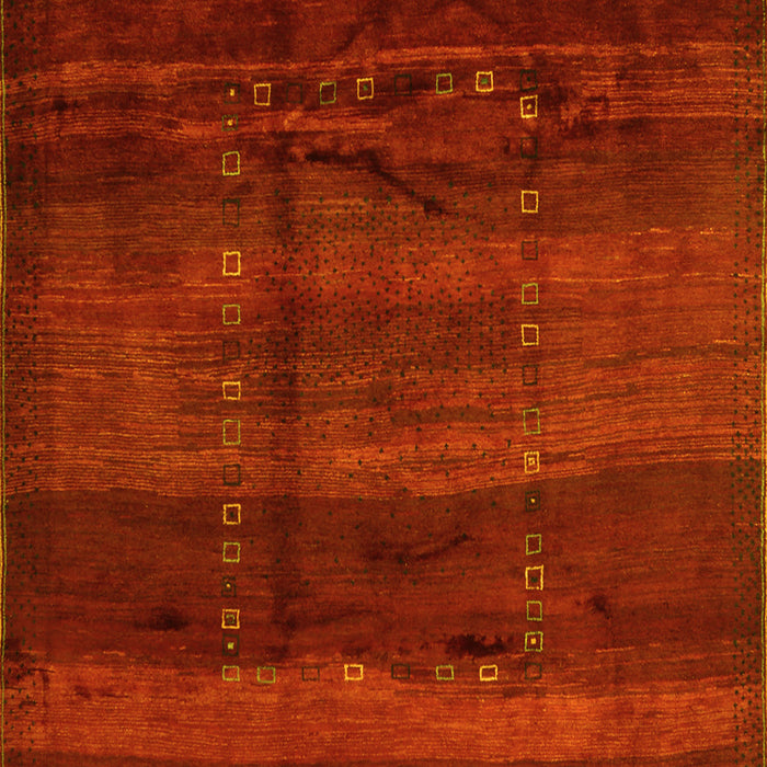 Abstract Yellow Contemporary Rug, con1401yw