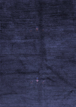 Abstract Blue Contemporary Rug, con1402blu