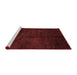 Contemporary Red Washable Rugs