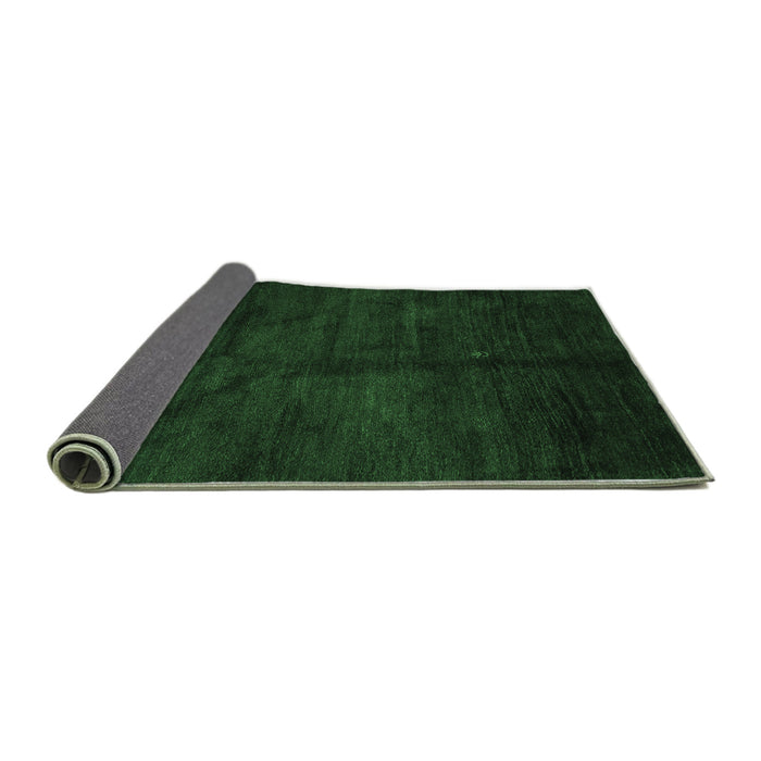 Sideview of Abstract Emerald Green Contemporary Rug, con1402emgrn