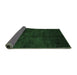 Sideview of Abstract Emerald Green Contemporary Rug, con1402emgrn