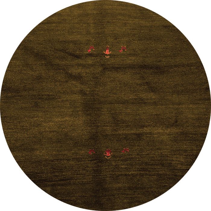 Square Abstract Orange Contemporary Rug, con1402org