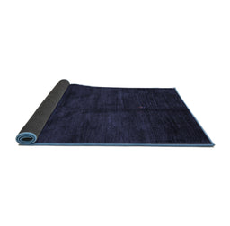 Sideview of Abstract Blue Contemporary Rug, con1402blu