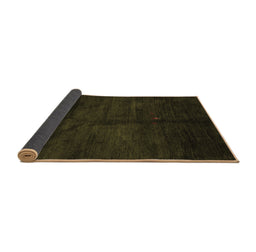 Sideview of Abstract Brown Contemporary Rug, con1402brn