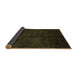 Sideview of Abstract Brown Contemporary Rug, con1402brn