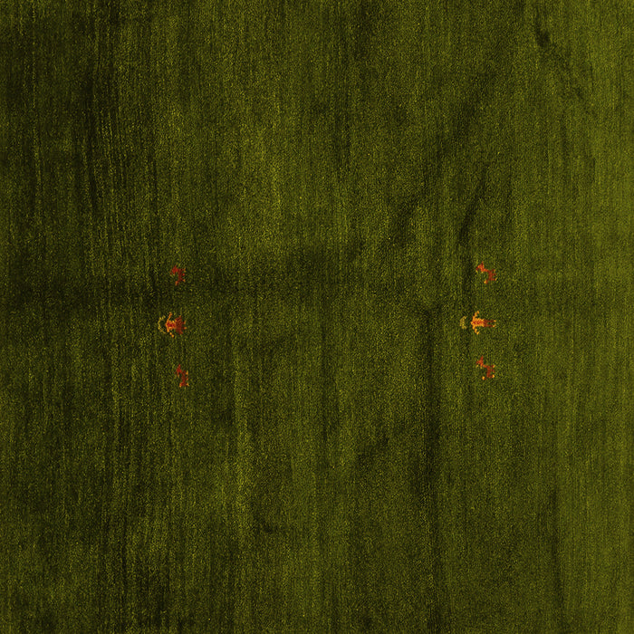 Square Machine Washable Abstract Yellow Contemporary Rug, wshcon1402yw