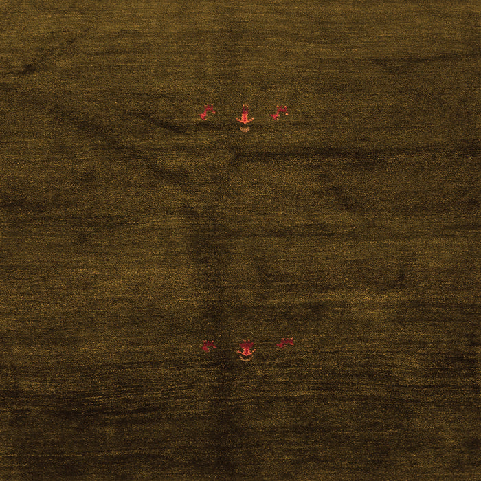 Serging Thickness of Abstract Orange Contemporary Rug, con1402org