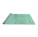 Sideview of Machine Washable Solid Light Blue Modern Rug, wshcon1403lblu