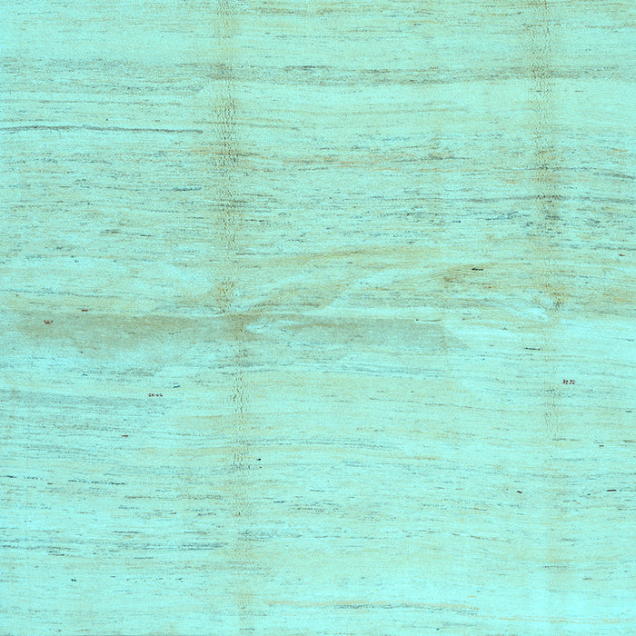 Square Machine Washable Solid Light Blue Modern Rug, wshcon1403lblu