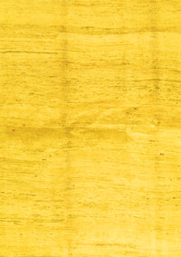 Solid Yellow Modern Rug, con1403yw