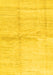 Solid Yellow Modern Rug, con1403yw