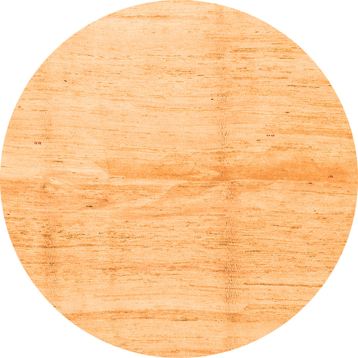 Square Solid Orange Modern Rug, con1403org