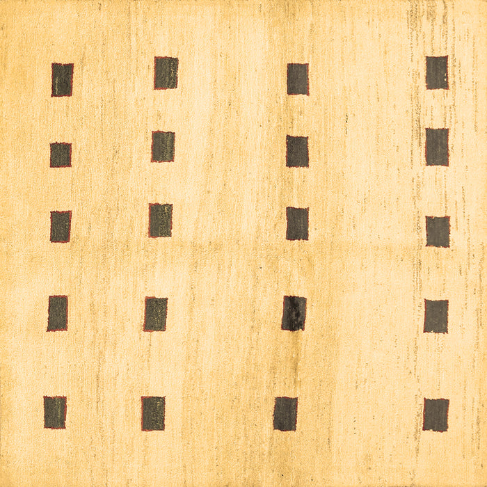 Square Machine Washable Solid Brown Modern Rug, wshcon1404brn