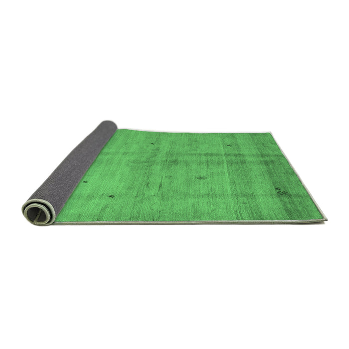 Sideview of Abstract Emerald Green Contemporary Rug, con1405emgrn