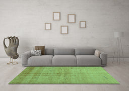 Machine Washable Abstract Turquoise Contemporary Area Rugs in a Living Room,, wshcon1405turq