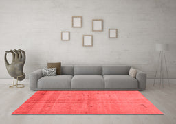 Contemporary Red Washable Rugs