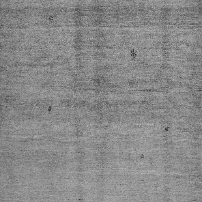 Serging Thickness of Machine Washable Abstract Gray Contemporary Rug, wshcon1405gry