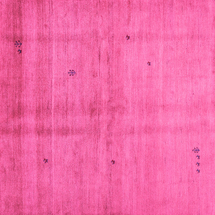 Square Machine Washable Abstract Pink Contemporary Rug, wshcon1405pnk