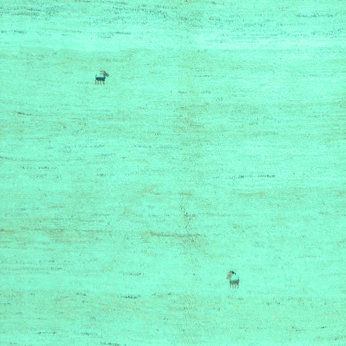 Machine Washable Solid Turquoise Modern Area Rugs, wshcon1406turq